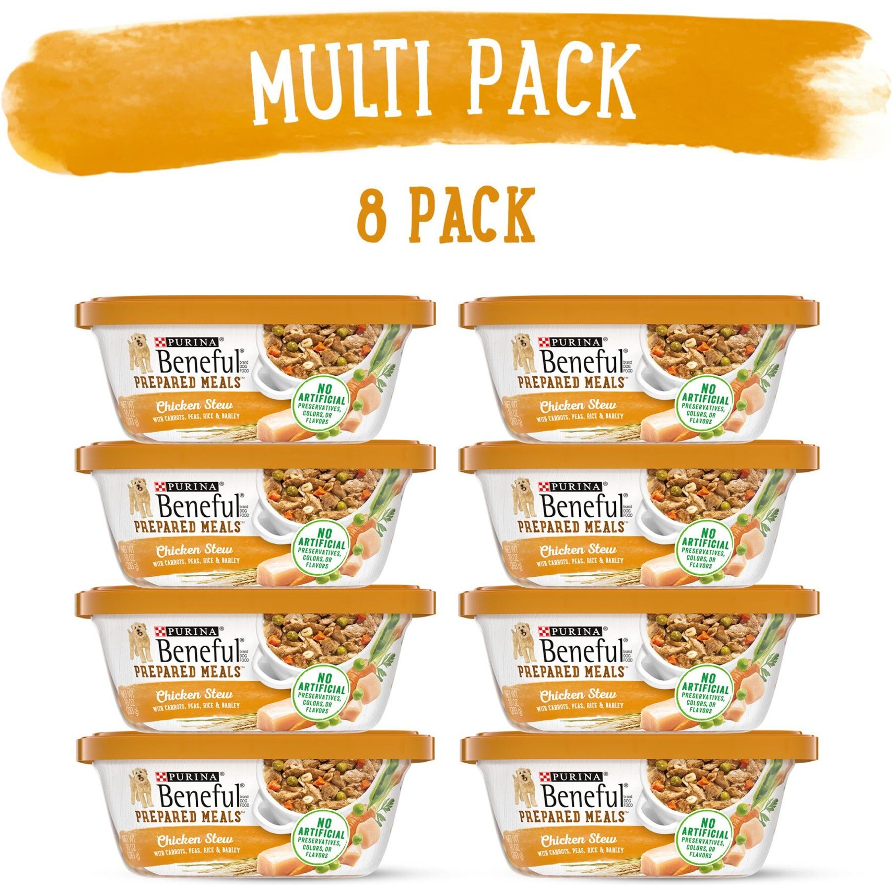 Purina Beneful Prepared Meals Chicken Stew with Rice, Carrots, Peas & Barley Wet Dog Food