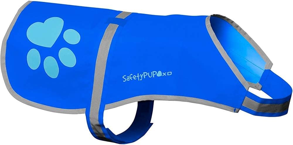 SafetyPUP XD Urban Reflective Vest. Our Fluorescent Hi-Visibility Dog et lti-Colors Helps to Safeguard Your PUP in The Outdoors On and Off Leash