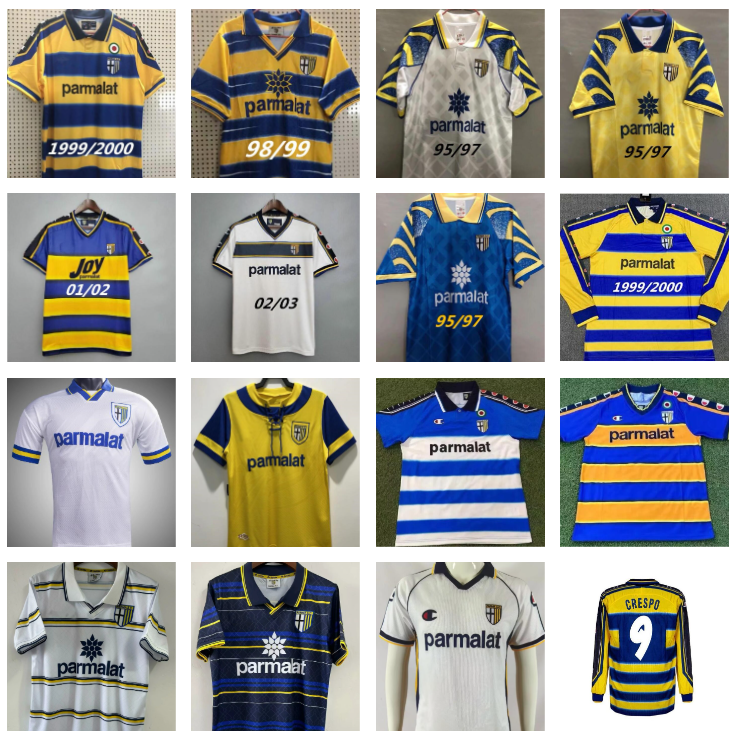 1993 1995 1996 1998 1999 2000 2001 2003 Parma CRESPO Retro Soccer Jersey 95 97 98 99 INGLESE GERVINHO KARAMOH football shirt AMOROSO F.CANNAVARO THURAM ancient maillot