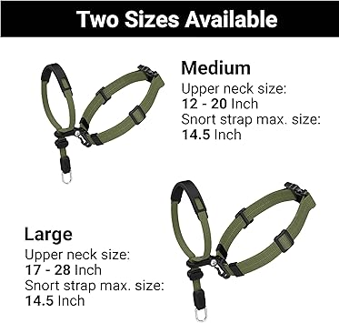 SVD.PET No-Pull Dog Headcollar Easier Walks, Chew-Proof Protector Increase Comfort, Simple Design, Easy to Wear Adjust (Medium for Small and Medium Si