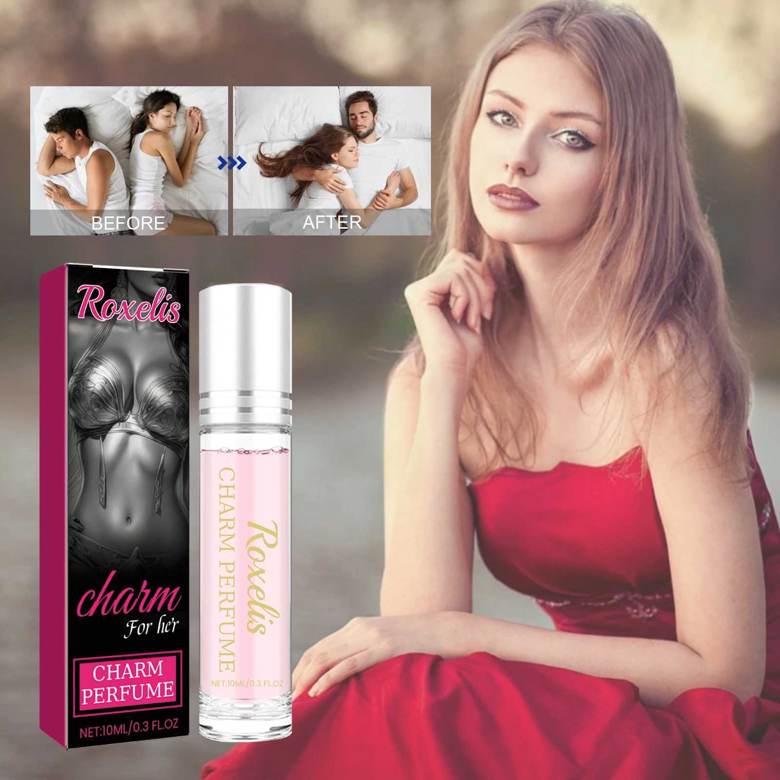 Roxelis pheromone ball bearing perfume womens portable perfume wrist neck leg couple body perfume W241122