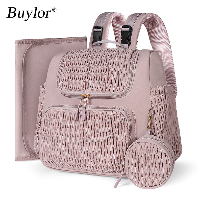Buylor Large Capacity Mom Fashion Mom Baby Stroller Hanging Bag Mom Handbag Outdoor Travel Designer Backpack