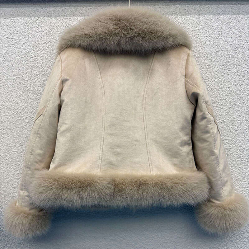 Winter new women's fox jacket with cotton casual Western style coat, loose and high-quality imitation fur coat