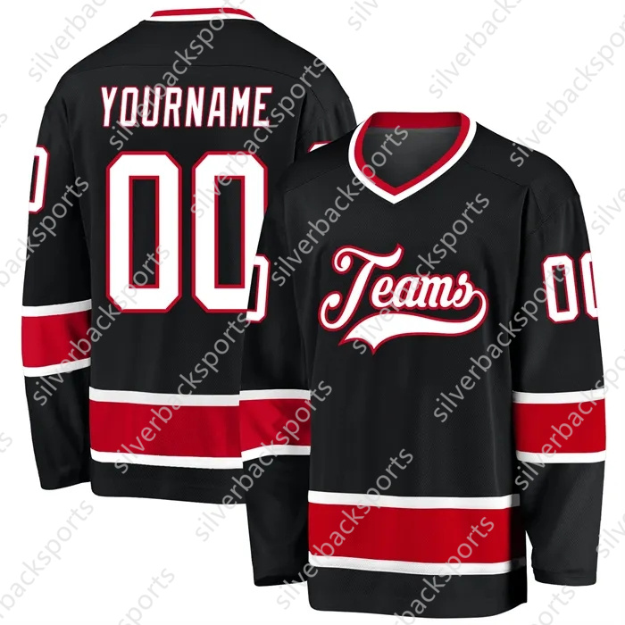 Mens/Youth/Womens ed Hockey Jerseys Custom Name Any Number This baseball uniform is a quick-drying custom-made sportswear for teenagers and adults to 