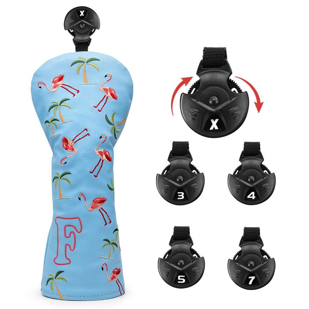 Blue Prium ATHER Cover Flamingo Fashion Driver Cover Broad Cab Fairway Wood with Numbers W241121