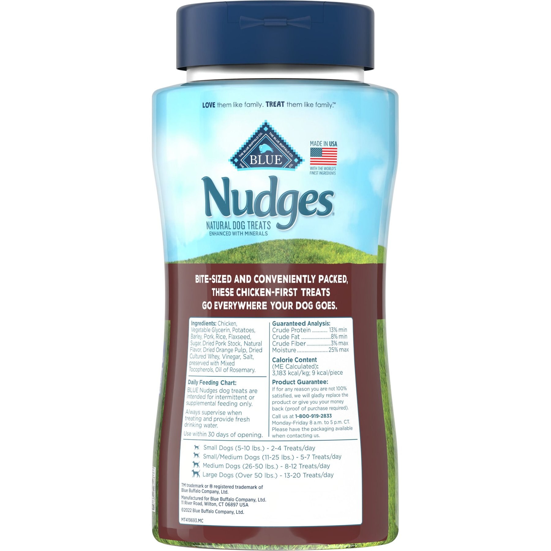 Blue Buffalo Nudges On The Go Chicken & Pork Natural Dog Treats, 5.5-oz container