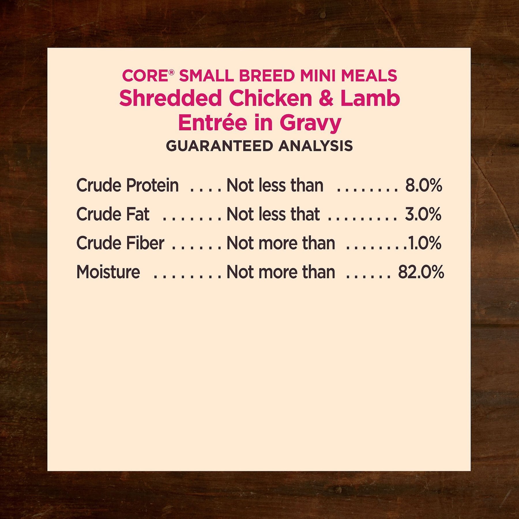 Wellness CORE Grain-Free Small Breed Mini Meals Shredded Chicken & Lamb in Gravy Dog Food Pouches
