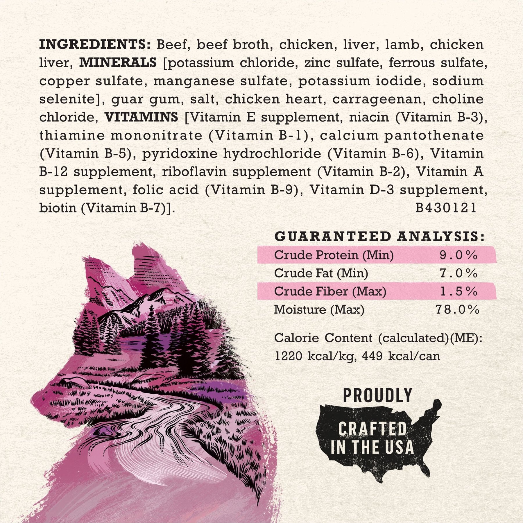 Purina Beyond Wild Prey-Inspired Grain-Free High Protein Beef, Liver & Lamb Pate Recipe Canned Dog Food
