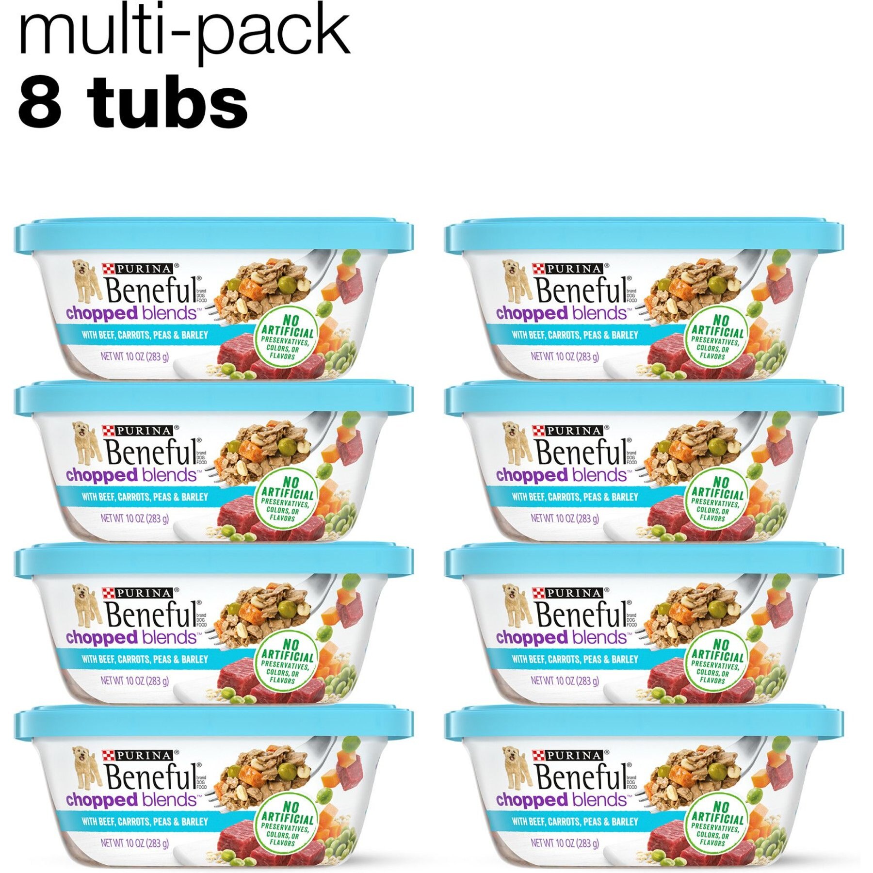 Purina Beneful Chopped Blends with Beef, Carrots, Peas & Barley Wet Dog Food