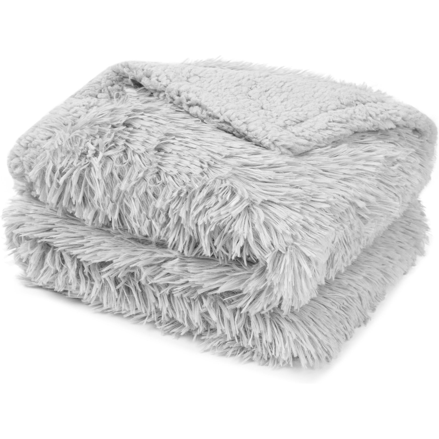 PetAmi Furry Faux Fur Waterproof Cat & Dog Blanket