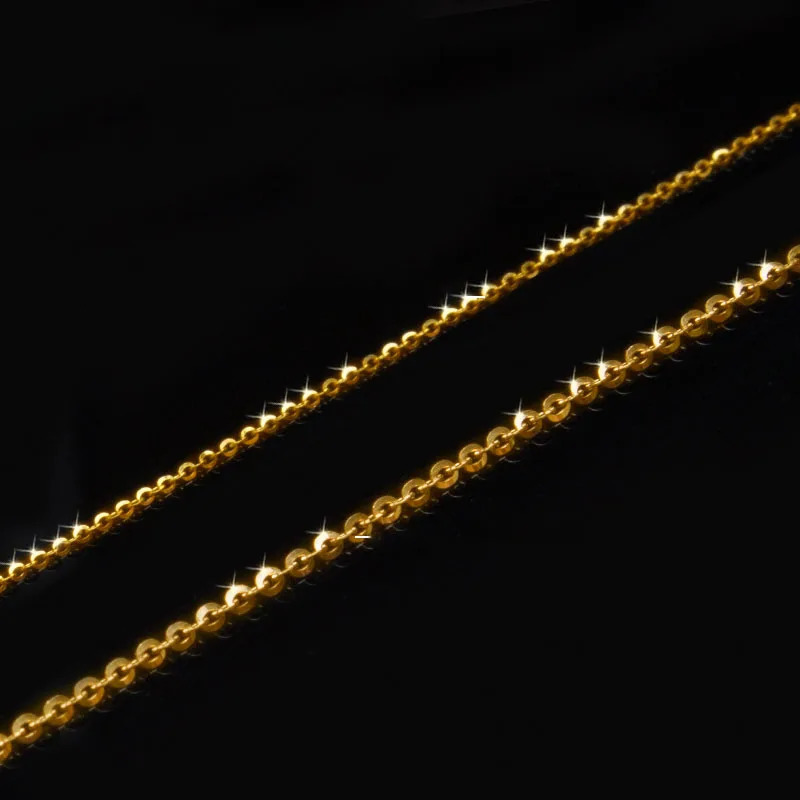 XF800 Real 18K gold ankle exquisite jewelry pure AU750 adjustable chain yellow white rose gold womens gift J501 241122