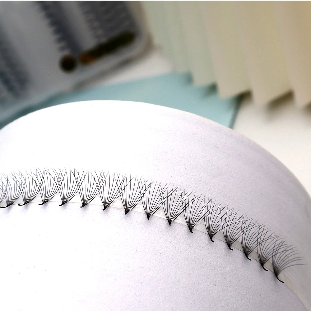 Handmade 0.03 8D 10D 12D 14D 16D 20D Rapid Mega Storage Lash Tray 1000 Eyelash Extensions Pointy Base Promade Volume Fans 240407