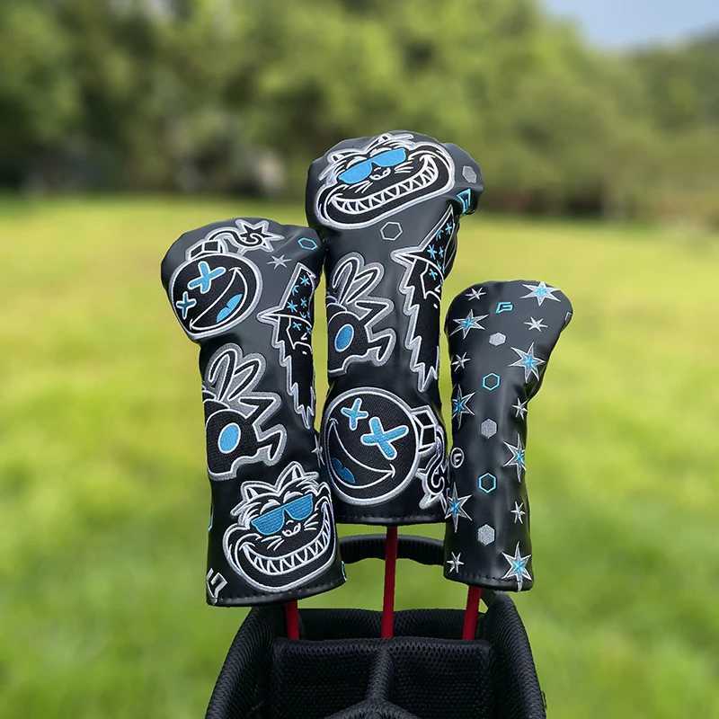 Wizard and Fat Cat Club #1 #3 #5 Wooden Cover Driver Fairway Woods Cover Pu ather brotherhood W241121