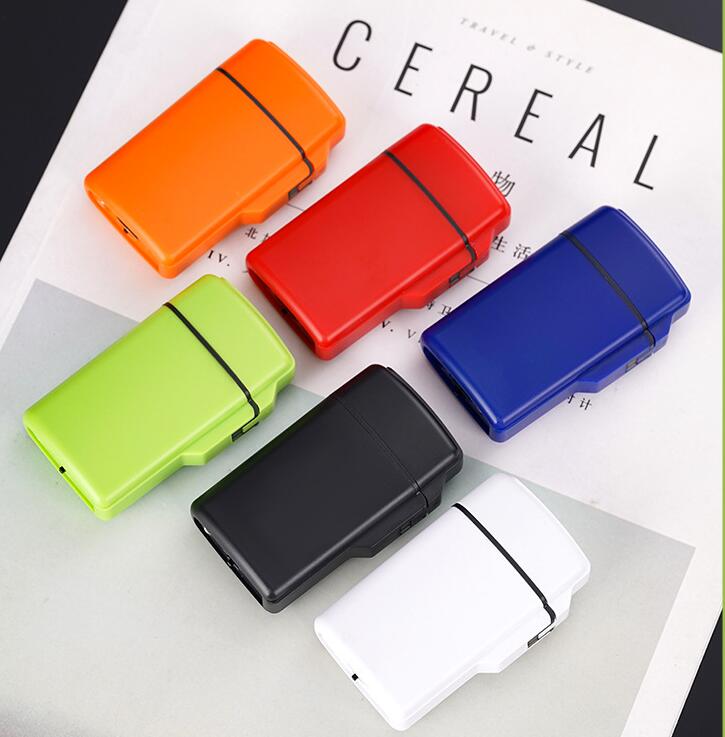 Latest Double Straight Gas Jet Lighter 6 Colors Windproof Cigar Cigarette Butane Flame Lighters Iatable Smoking Tool Accessories W260202