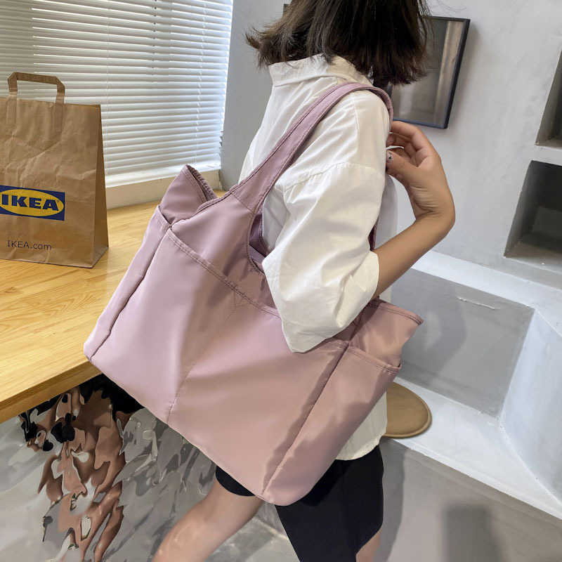 2023 new trendy oxford cloth womens bag handbag casual multi pocket large capacity travel bag fashion single shoulder dance bag