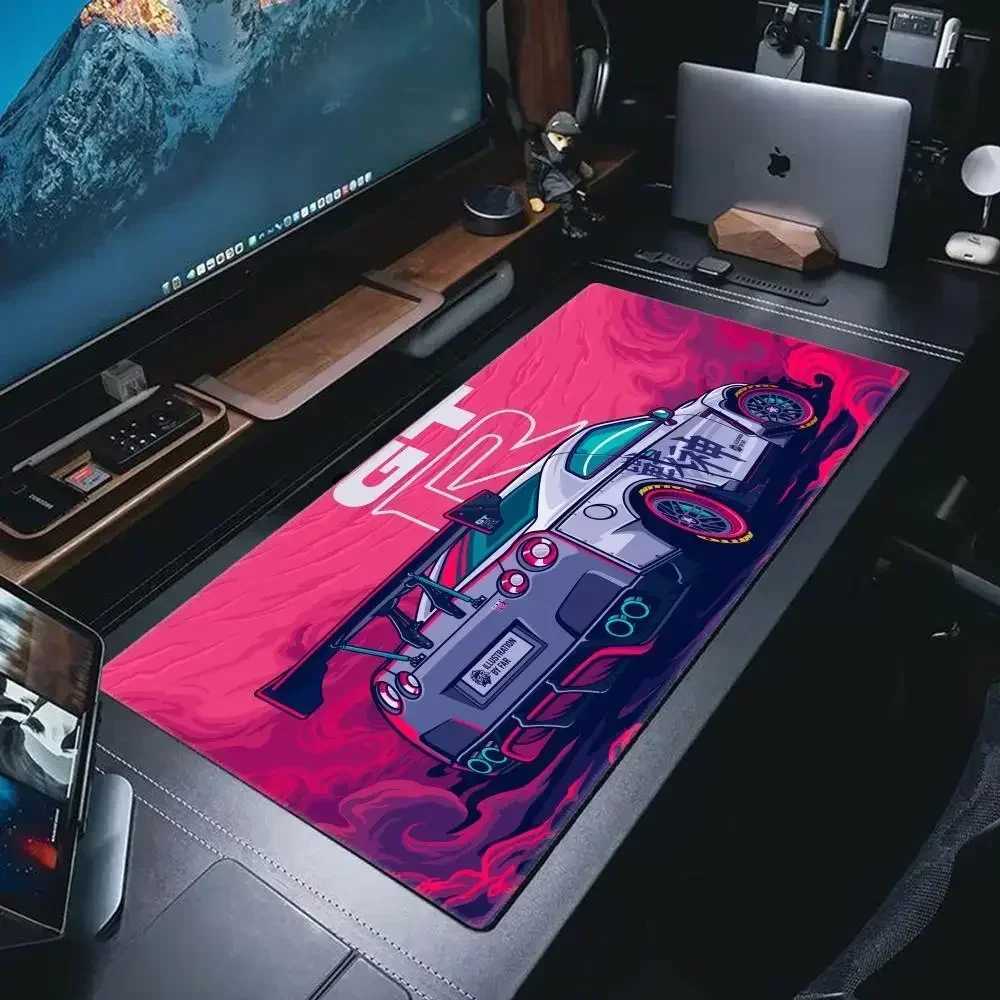Newly arrived sports car mouse pad XXL game accessories close game keyboard desktop pad anti slip laptop big animation GTR mouse pad Y241121