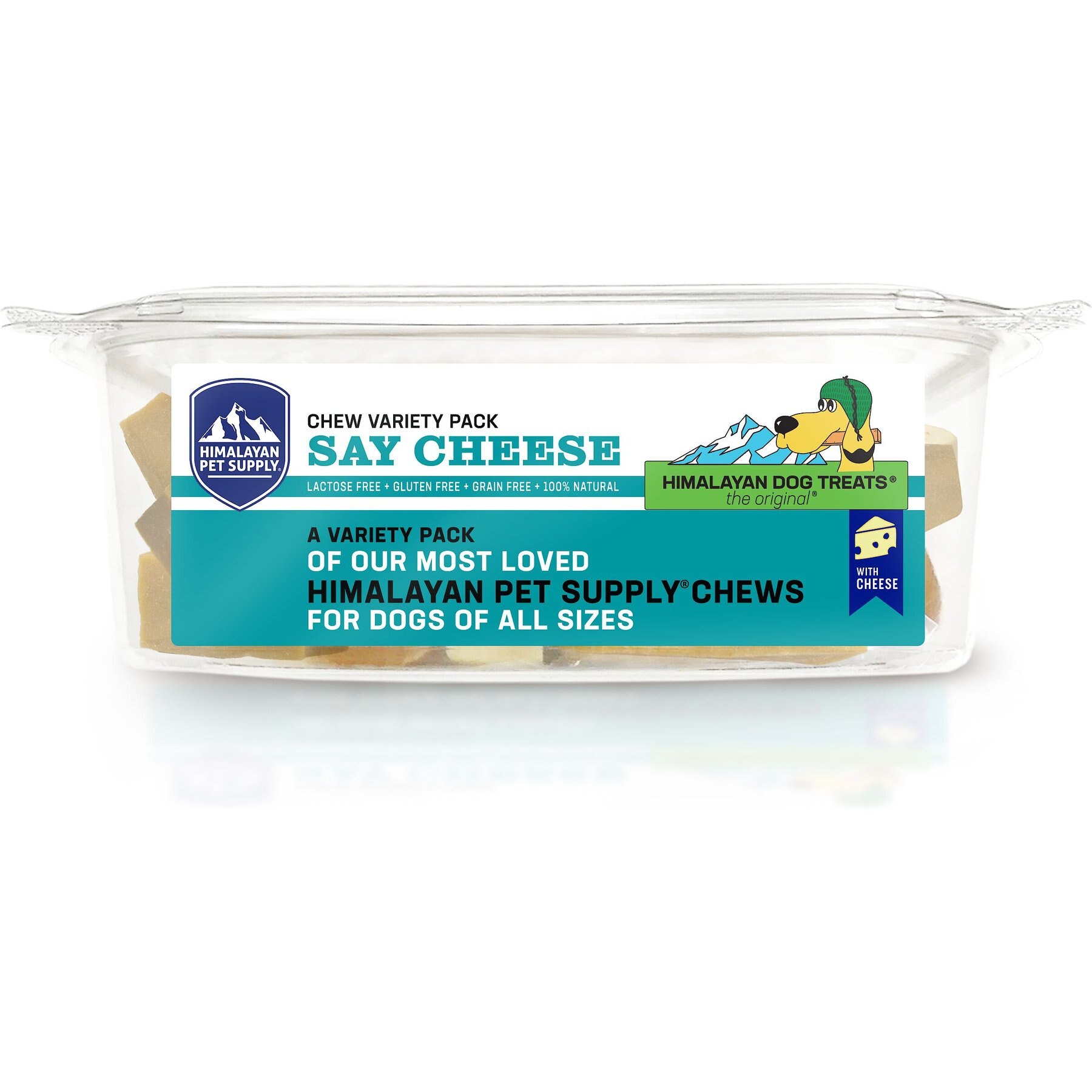 Himalayan Pet Supply Say Cheese Variety Pack Dog Treats, 32-oz tub