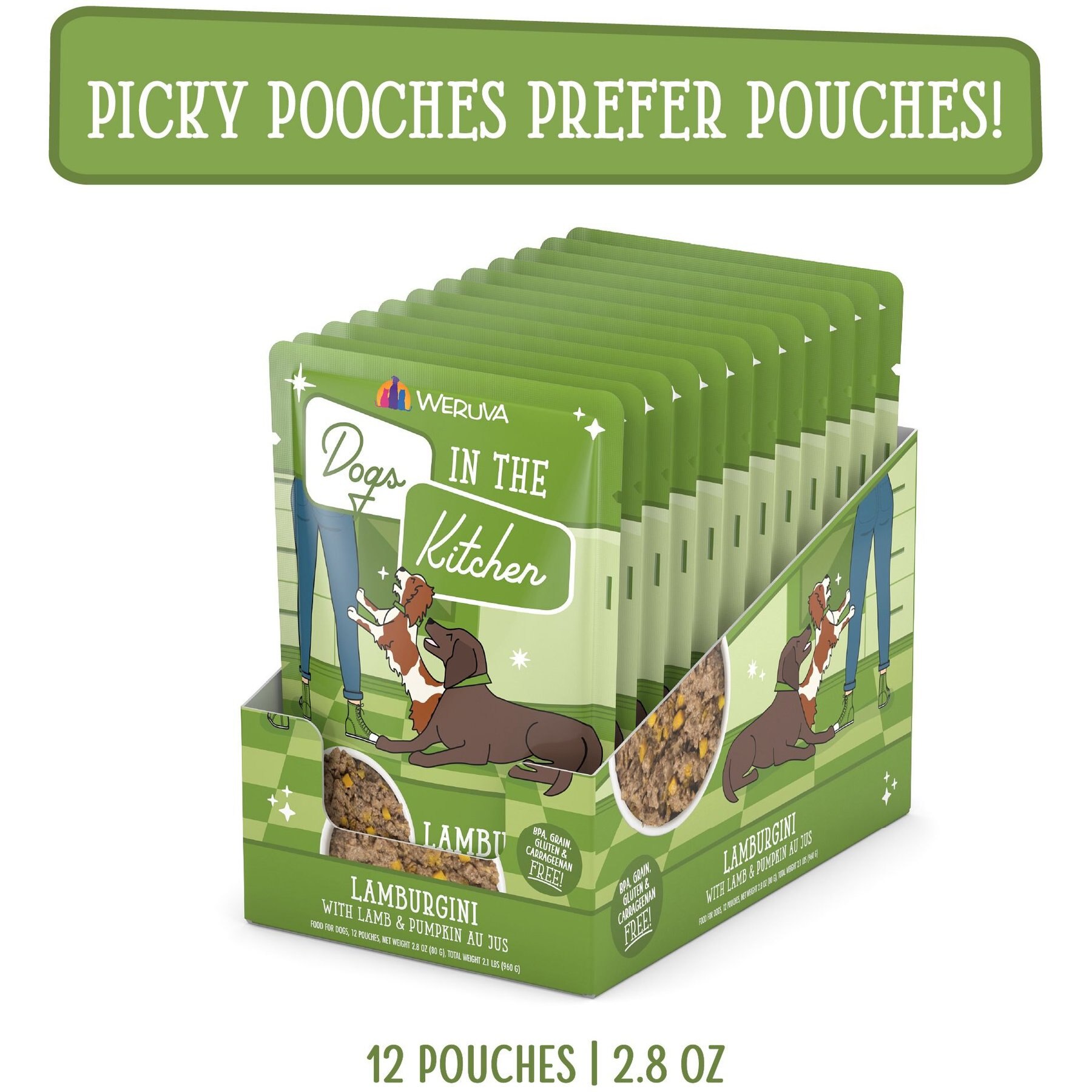 Weruva Dogs in the Kitchen Lamburgini with Lamb & Pumpkin Au Jus Grain-Free Dog Food Pouches