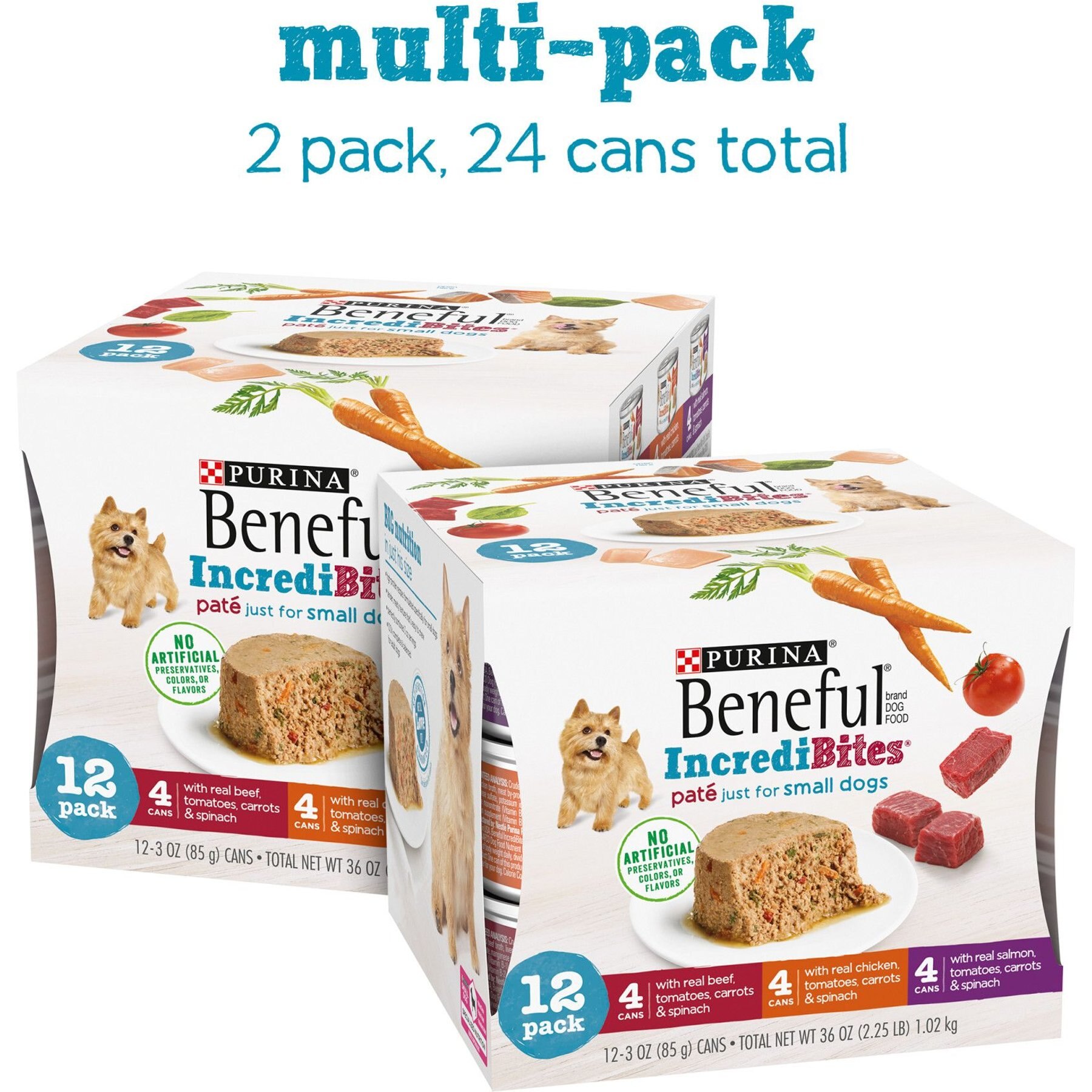 Purina Beneful IncrediBites Pate Variety Pack Wet Dog Food