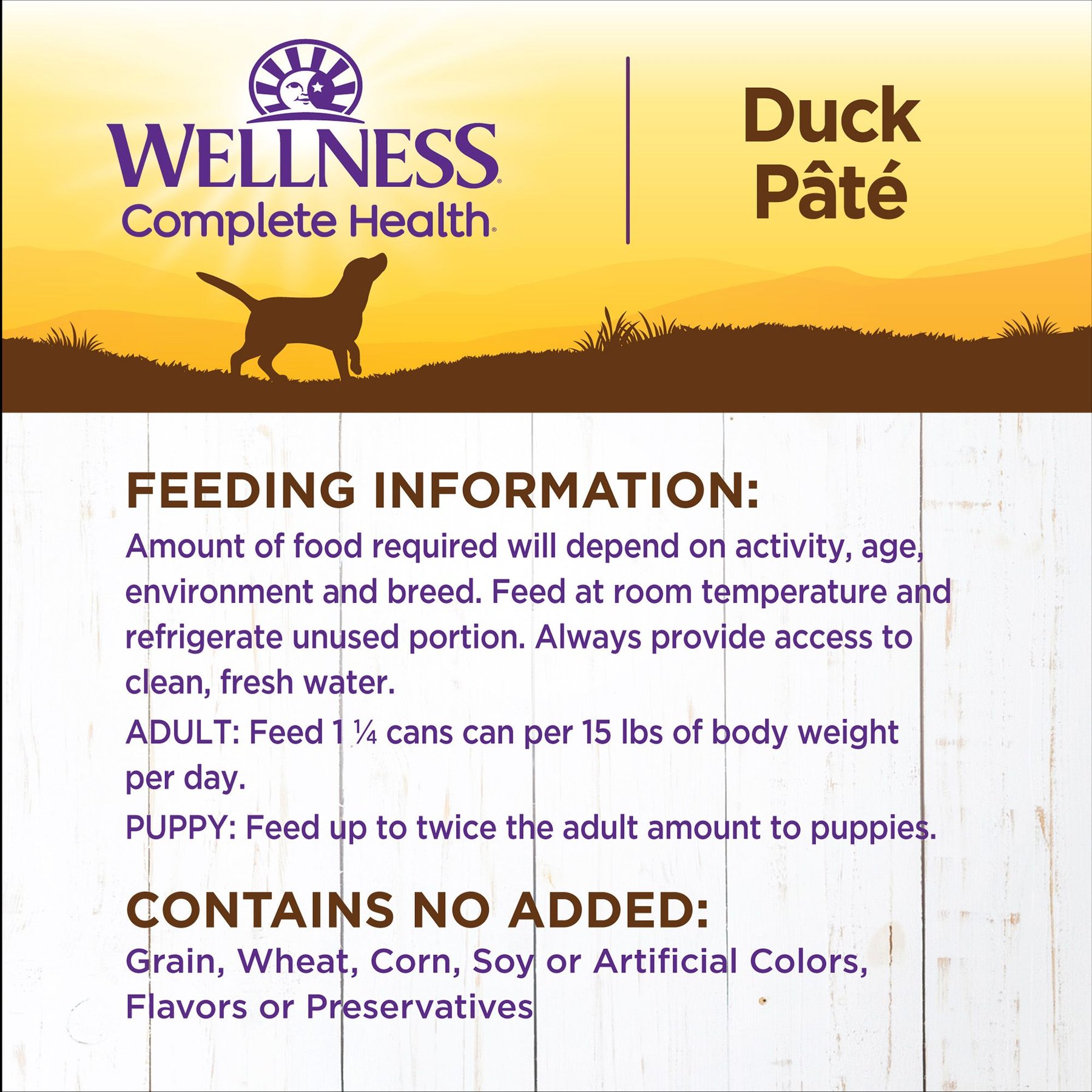 Wellness Complete Health Duck & Sweet Potato Formula Canned Dog Food