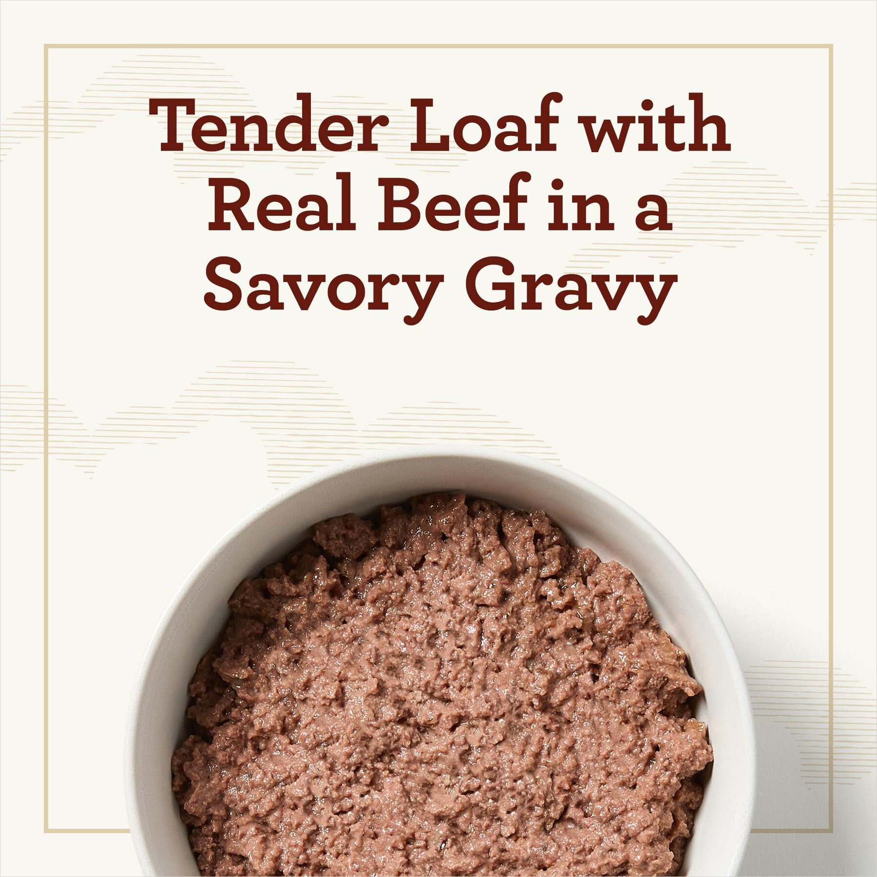 True Acre Foods Porterhouse Flavor Tender Loaf in Gravy, Wet Dog Food, 3.5-oz cup, case of 12