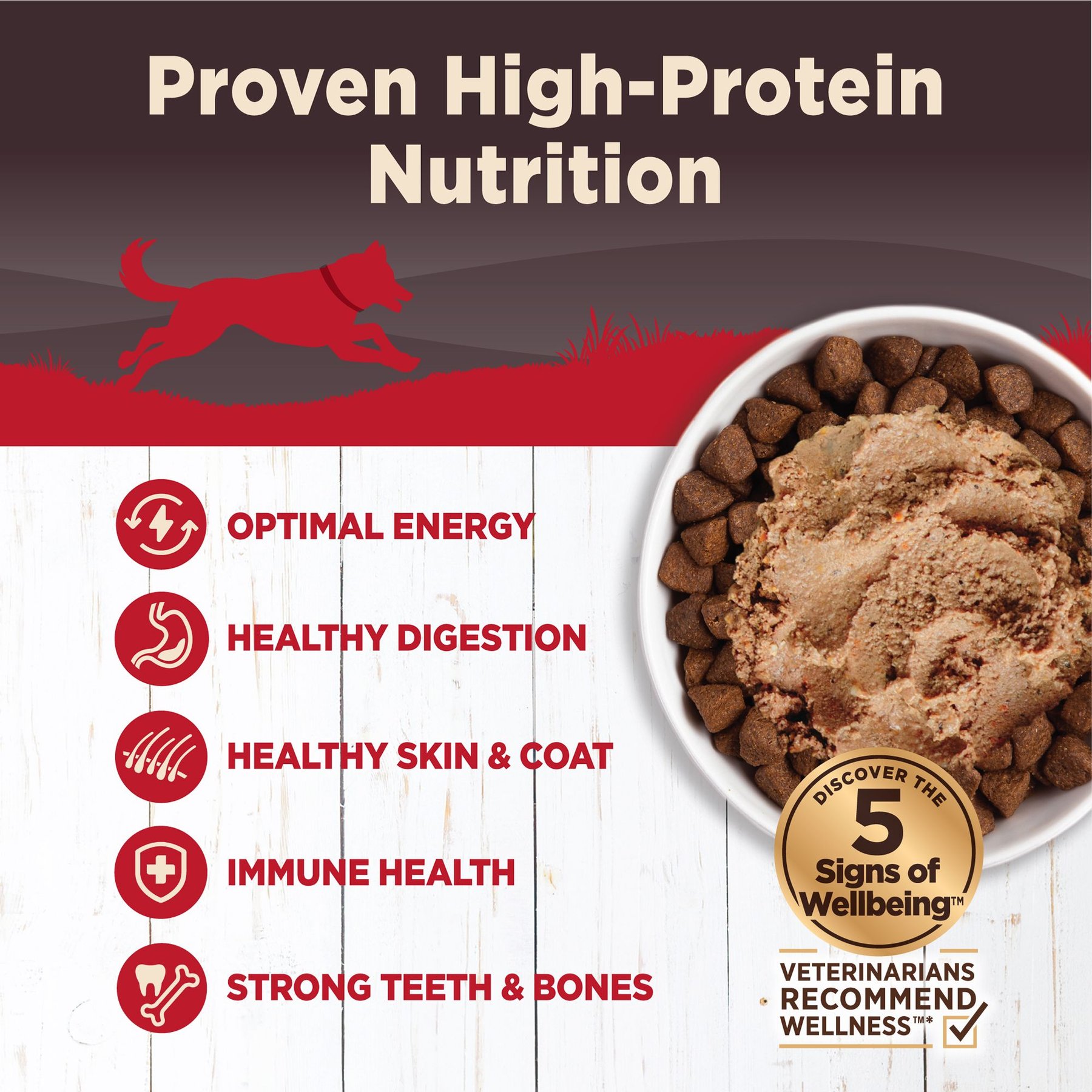 Wellness CORE Grain-Free Hearty Cuts in Gravy Beef & Venison Recipe Canned Dog Food