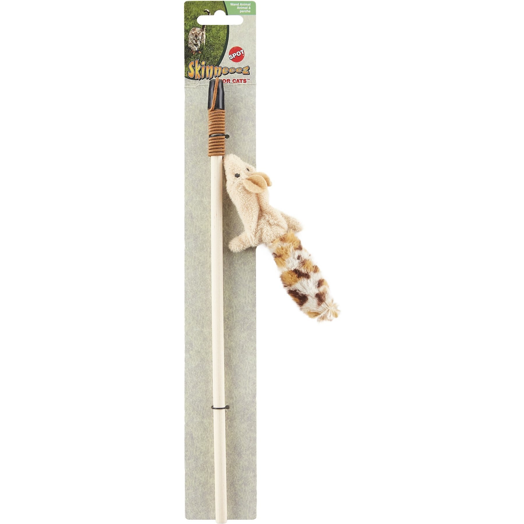 Ethical Pet Skinneeez Friend Teaser Wand Cat Toy with Caip