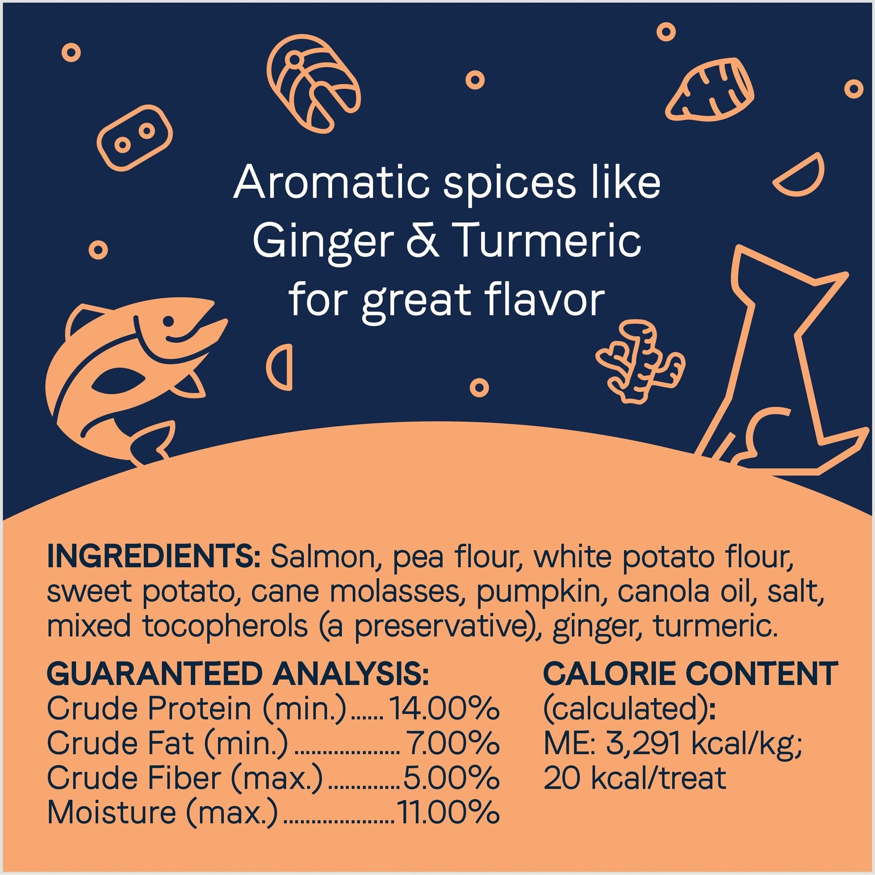 CANIDAE Pure Biscuits with Salmon & Sweet Potato Dog Treats