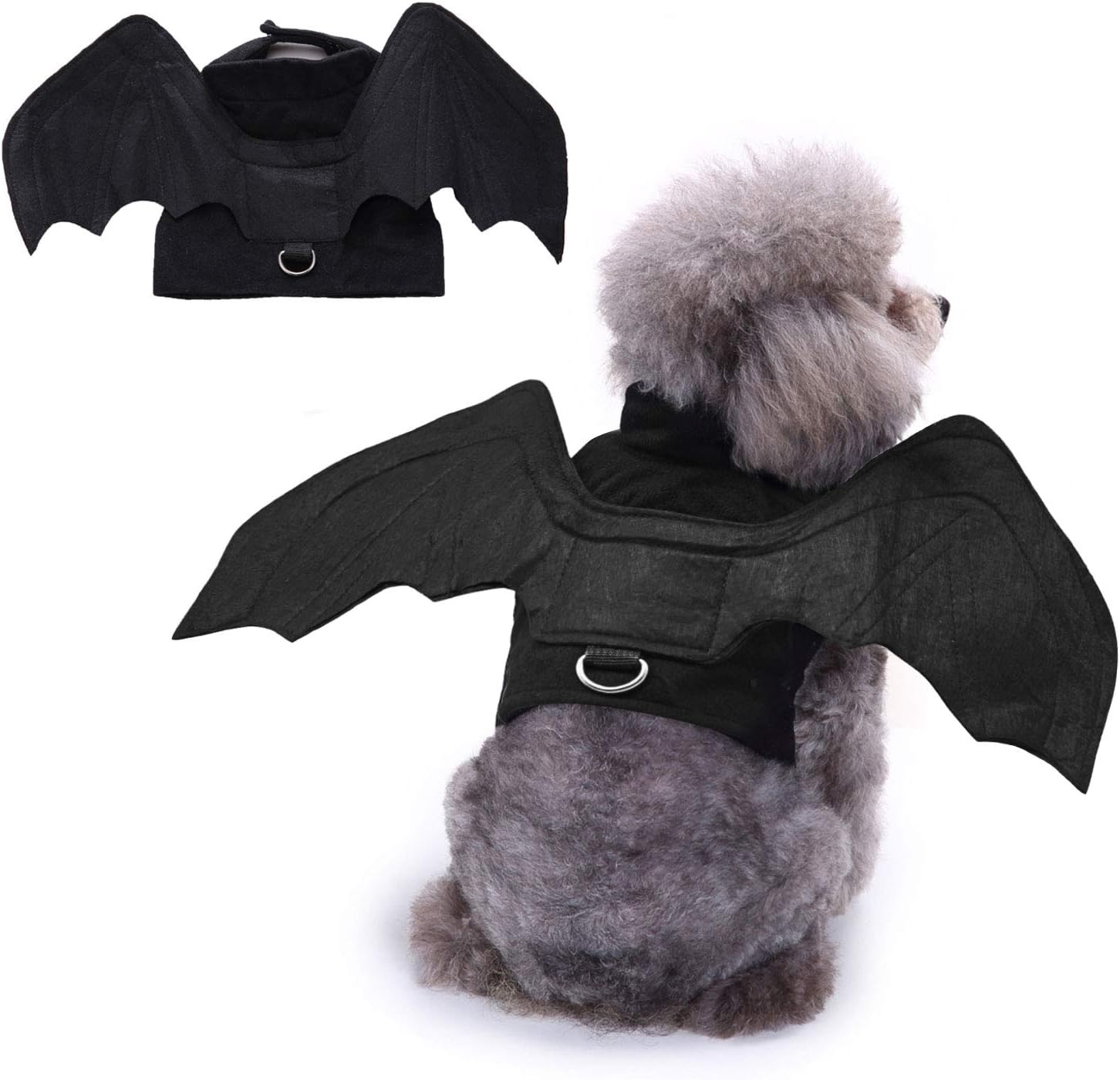 BWOGUE Bat Wings Costume Cat & Dog Pet Apparel Clothes for Halloween Party Large