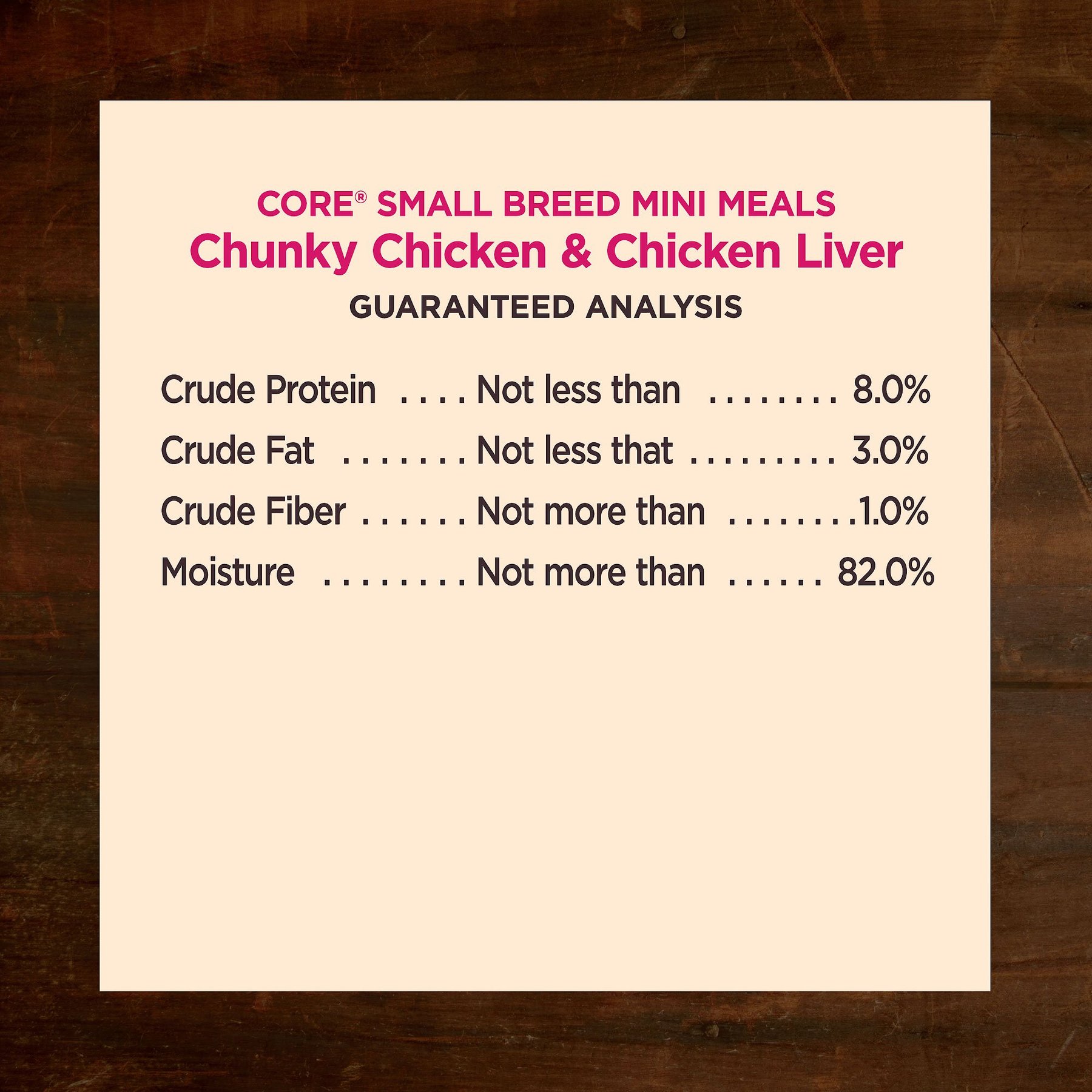 Wellness CORE Grain-Free Small Breed Mini Meals Chunky Chicken & Chicken Liver in Gravy Dog Food Pouches