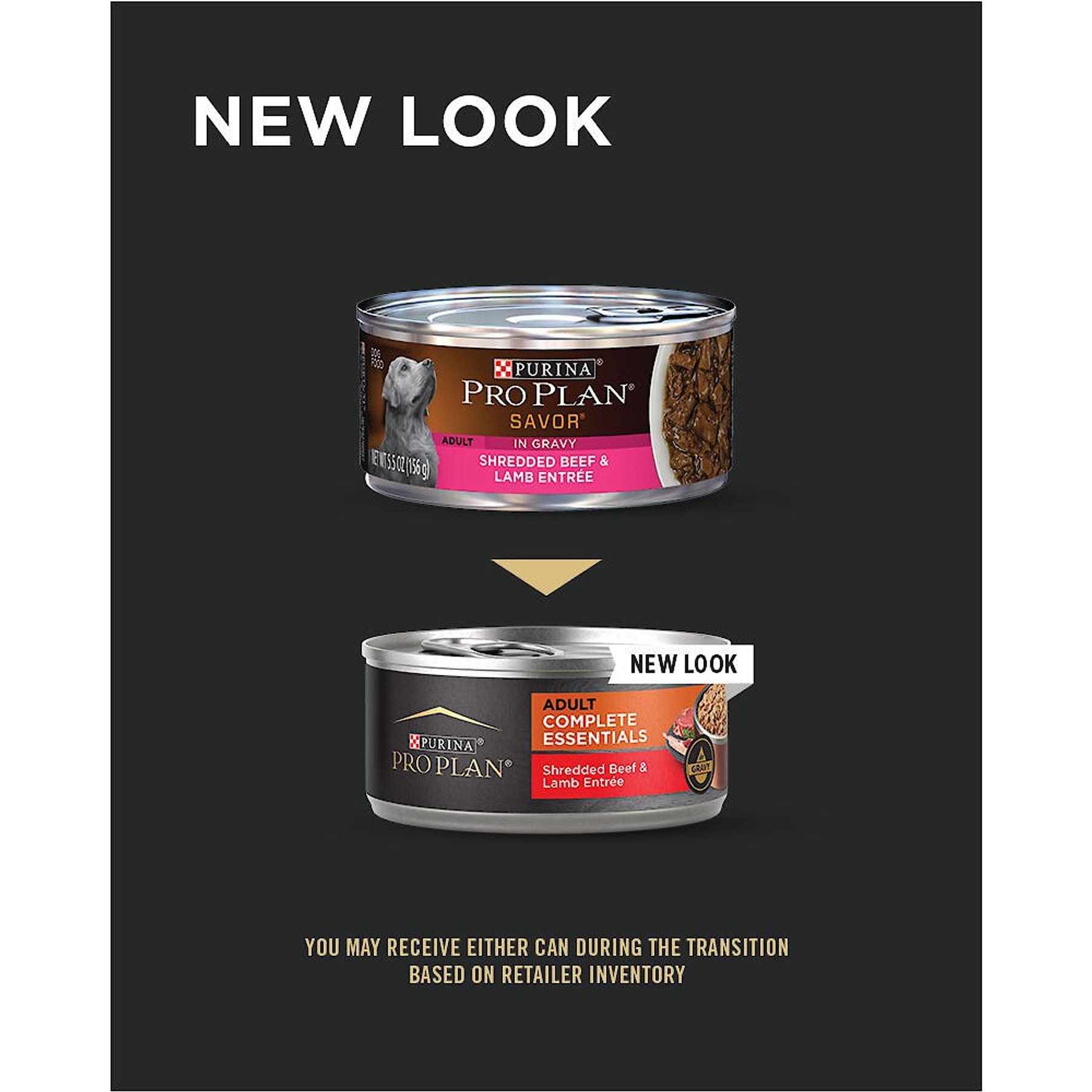 Purina Pro Plan Adult Shredded Beef & Lamb Entree in Gravy Canned Dog Food