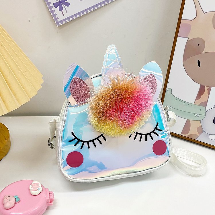 trend New Laser Unicorn Princess Women s Crossbody Cute Small Backpack Fashion leisure Multi functional Shoulder Bag Designer Bag