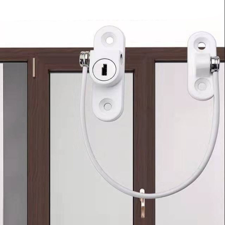Window Safety Locks Lockable Cable Restrictor Window Sliding Door Restrictor Child Security Guard Home Hardware lock