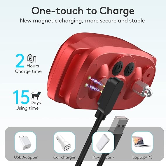 Dog FAFAFROG Rechargeable Smart Collar, Anti Barking Training with 5 Adjustable Sensitivity Beep Vibration Shock, Bark Collar for Large Medium Small D
