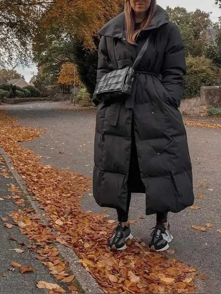 Fashion Collar Solid Color Classic Long Cotton Jacket Warm All Sves Button Down Jacket New Winter Womens Clothing