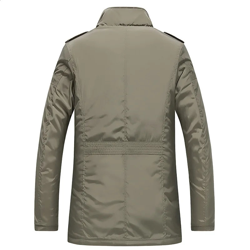 Winter Men Jackets and Coats Casual Windproof Thick Warm Jacket Mens Long Trench Coat Parka Clothing Drop 241121Z