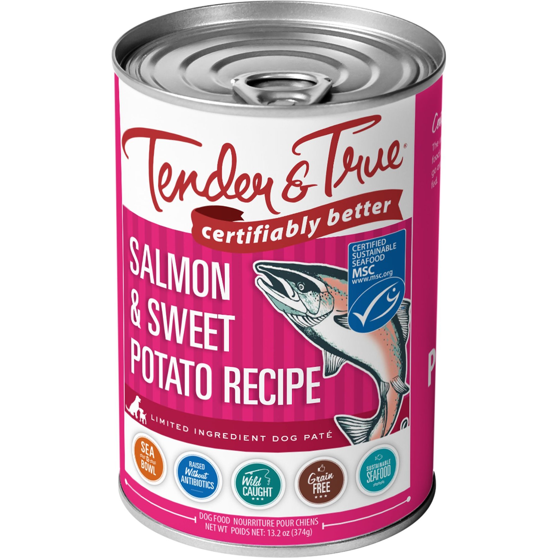 Tender & True Limited Ingredient Salmon & Sweet Potato Recipe Grain-Free Wet Dog Food