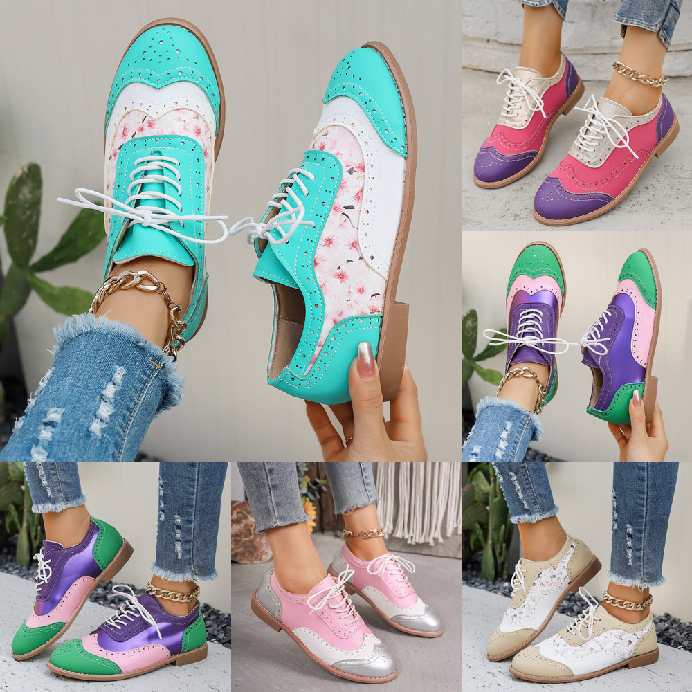 For Casual Women Shoes Fashion Pink Green Trend Thick Sole Sports Sneaker Outdoor Activities