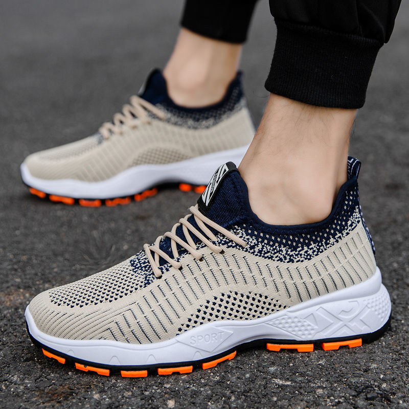 Versatile Spring Essential Mens Casual Korean Fashion Style Mesh Lightweight Running Shoes