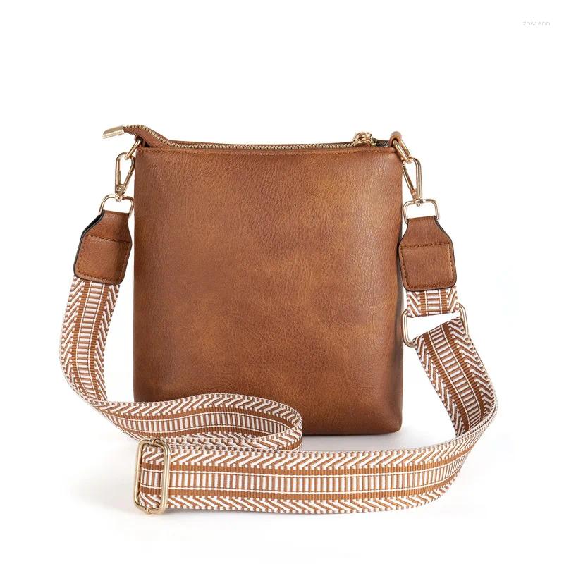 2025 NEW Drawstring High Quality PU Leather Women Shoulder Bag Detachable Strap Small Messenger Fashion Multi-pocket Soft Crossbody Bags zhanyishengli