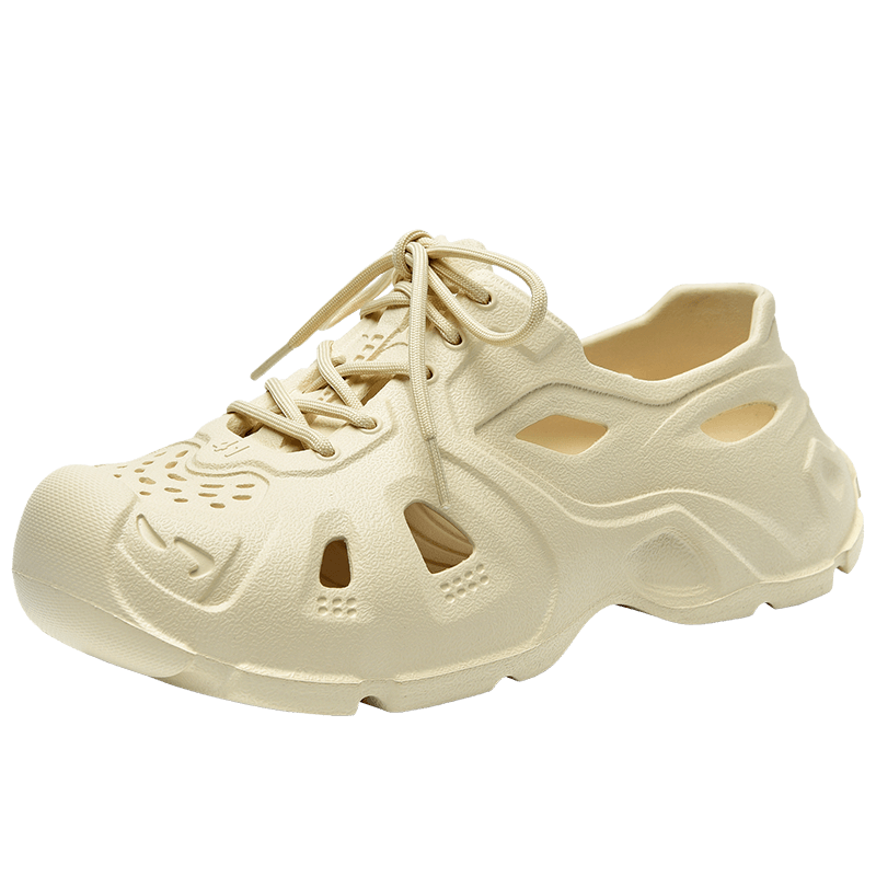 Summer 2024 EVA Men's Lightweight Hollow Out Sporty Shoes Breathable Shoes Slip-Resistant Water-Resistant Walking Style Sneakers