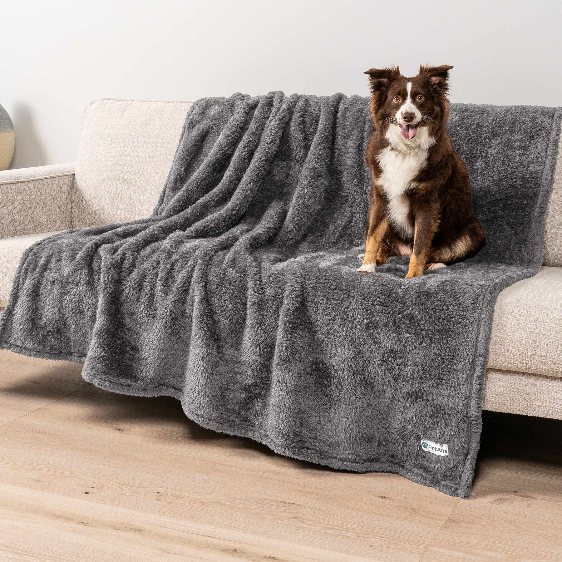 PetAmi Fluffy Fleece Cat & Dog Throw Blanket