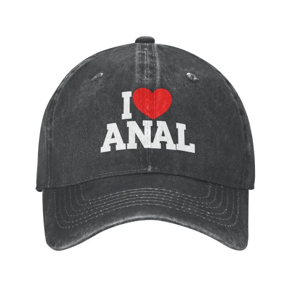 I Love ANAL Denim Baseball Cap Hump Day Sports Trucker Hat Summer Wholesale Female Vintage Casual Cap 240407