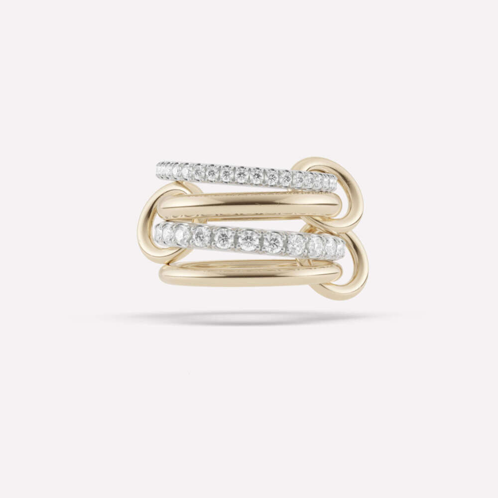 Spinelli Kilcol Halley Emerald Gold rings designer custom brand sier sapphire Ring New in fine jewelry yellow dia Snake Stacking ring for women