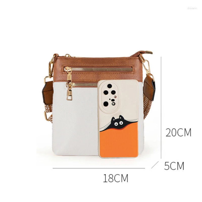 2025 NEW Drawstring High Quality PU Leather Women Shoulder Bag Detachable Strap Small Messenger Fashion Multi-pocket Soft Crossbody Bags zhanyishengli