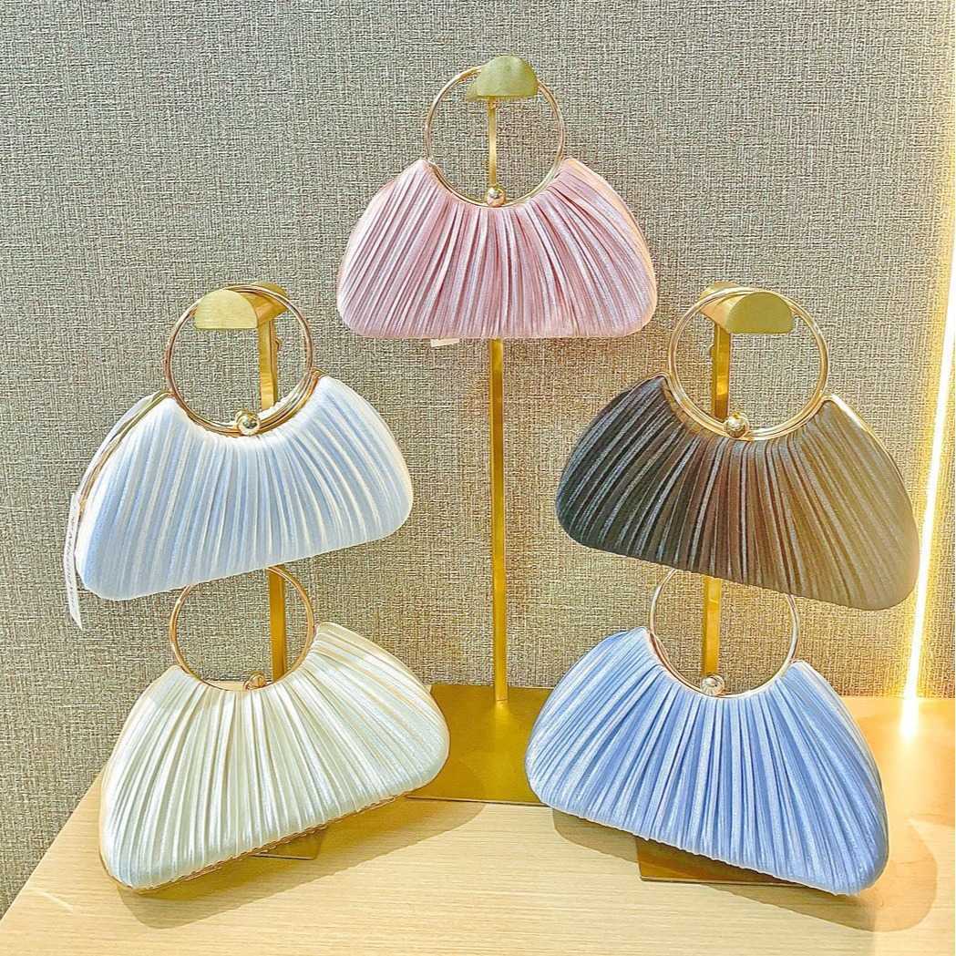 Handbag Folded Dinner Bag Small Handbag KTV Princess Celebrity Banquet Single Shoulder Diagonal Straddle Handbag 241122