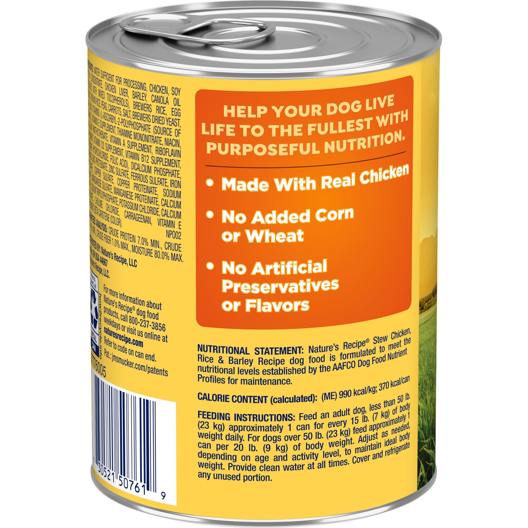 Nature's Recipe Chicken, Rice & Barley Recipe Stew Wet Dog Food