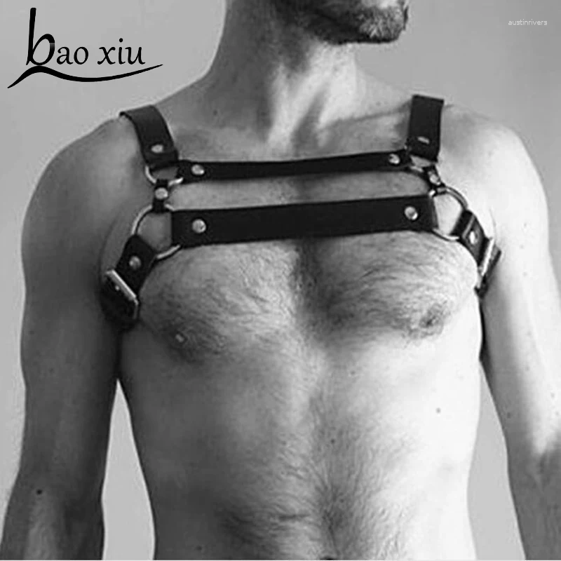 Ceintures 2024 Street Punk épaules sexy ceinture fausse en cuir Bodage Bondage corset féminin
