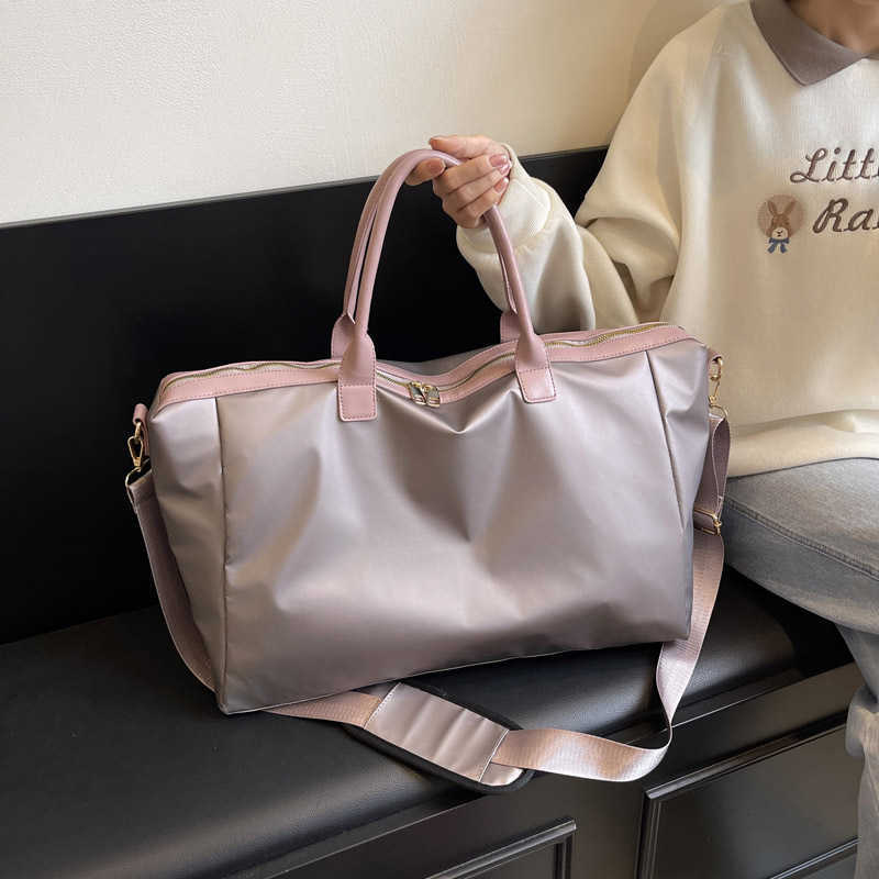 short distance travel bag for women large capacity waterproof luggage bag lightweight portable storage bag for business trips mens sports and fitness 