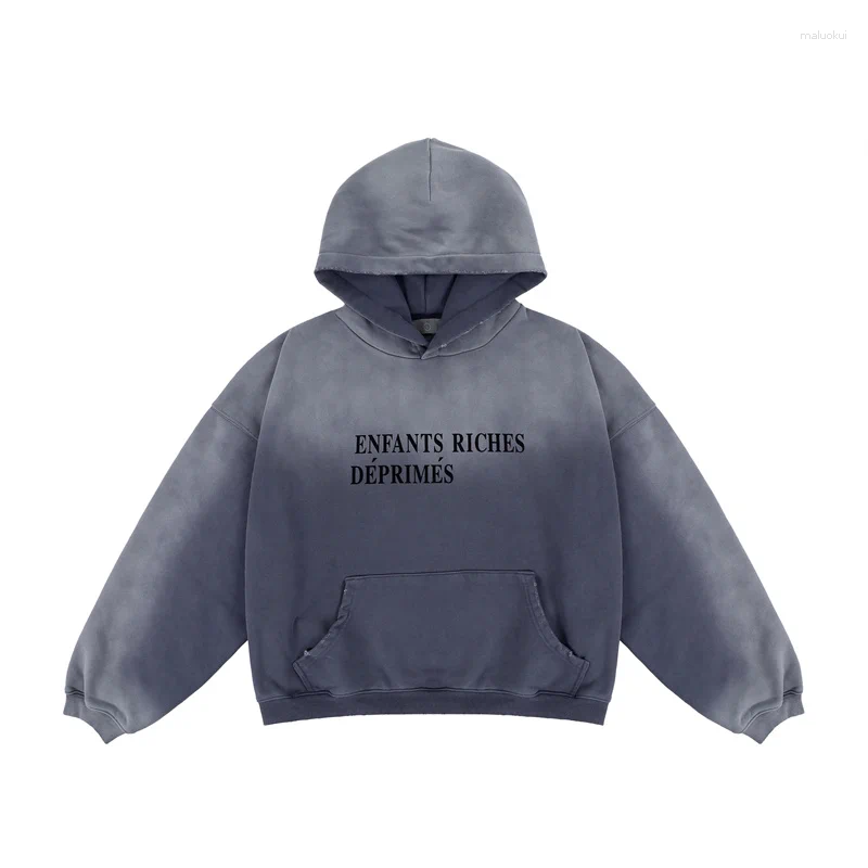Trendy Oversized Men's Hoodie Featuring Unique Letter Print - Cozy and Stylish for Everyday Wear